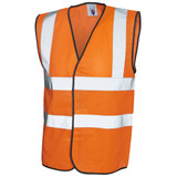 Uneek Hi-Viz Vest Sleeveless Safety Waist Coat