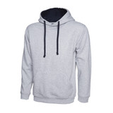 Uneek Contrast Hooded Sweatshirt UC507