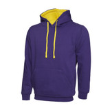 Uneek Contrast Hooded Sweatshirt UC507