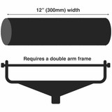 Prodec Kansas 12" Double Arm Extra Long Pile Polyester Rough Surfaces Skuttle Kit
