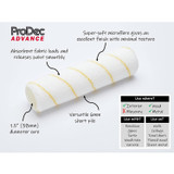 ProDec Advance ARRE006 Short Pile Microfibre Roller 9" x 1.5"
