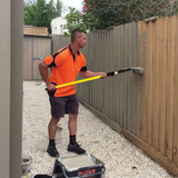 FFJ Osprey 7" Shed & Fence Roller Kit & Extension Pole