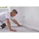 ProDec 12' x 12' Cotton Twill Dust Sheet 1212SQB