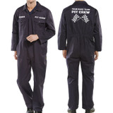 Personalised Pit Crew Flag Regular Boilersuit