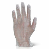 1000 x Click Vinyl Disposable Gloves Clear
