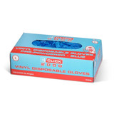500 x Pairs of Click 2000 Vinyl Disposable Examination Gloves Pre Powdered Blue VDGB 500 x Pairs of Click 2000 Vinyl Disposable Examination Gloves Pre Powdered Blue VDGB