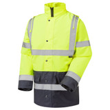 Supertouch Hi Vis 2 Tone Parka Jacket Yellow/Navy