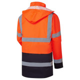 Supertouch Hi Vis 2 Tone Parka Jacket Orange/Navy