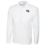 Lawn Bowls Logo Bowling Polo Shirt White