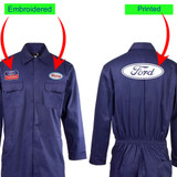 Personalised Embroidered & Print Ford Trucks Boilersuit Gas Petrol Station NAVY