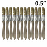 12 x Kana White Bristle Wood Handle Laminating Brush