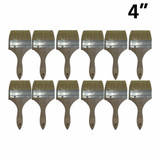 12 x Kana White Bristle Wood Handle Laminating Brush