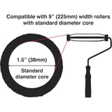 ProDec 9" x 1.5" Plastic Handle Roller Frame - Screw Fit PRFR002
