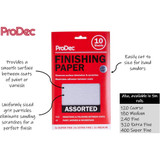 ProDec Finishing Paper Assorted 10 pk sheets, 230mm x 140mm PFPS10A ProDec Finishing Paper Assorted 10 pk sheets, 230mm x 140mm PFPS10A