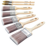 ProDec 7pc Premier Paint Brush Set Including 2 Free Sash Brushes