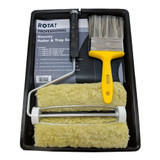 Rota 9" x 1.75" 5 pc Twin Long Pile Masonry Roller & Brush Set