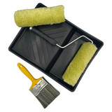 Rota 9" x 1.75" 5 pc Twin Long Pile Masonry Roller & Brush Set