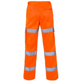Supertouch Hi Vis 3 Band Combat Trousers Orange