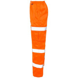 Supertouch Hi Vis 3 Band Combat Trousers Orange