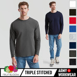 Fruit Of the Loom Adults Valueweight Long Sleeve T-Shirt