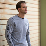 JCB Workwear Banner Long Sleeve T-Shirt Grey