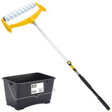 Coral Everest 15" Solvent Resistant Paint Roller Set Ext Pole 0.6-1.2M & 25L Scuttle