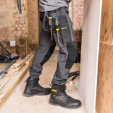 Dewalt Pritchard Pro Stretch Trouser with Elasticated Hem Grey/Black