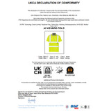 Supertouch Hi Vis Bird Eye Polo Shirt Orange 39E81-7