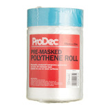 ProDec Pre-Masked Polythene Dust Sheet Roll - 25m Length