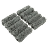 Maverick Series V - 4 Inch 10 Piece Pack Paint Mini Roller Covers Professional 15mm Sleeve Microfibre Grey