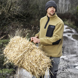 JCB Workwear Borg Fleece Quarter Zip JCB013