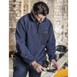 JCB Workwear Borg Fleece Quarter Zip JCB013