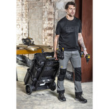 JCB Mens 4-way Stretch Holster Pocket Trousers Grey JCB020