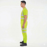 Beeswift Hi Viz Jogging Bottoms Yellow BSJBSY