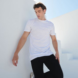 Skinni Fit Men’s Longline T With Dipped Hem SF258