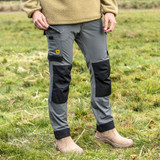 JCB022 JCB Workwear Mens 4-way Stretch Trousers Dark Shadow JCB022