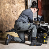 JCB Workwear Ladies 4-way Stretch Trousers Dark Shadow JCB023