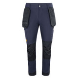JCB Workwear Mens Stretch Holster Pocket Trousers Navy Blue JCB027N