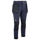 JCB Workwear Mens Stretch Holster Pocket Trousers Navy Blue JCB027N