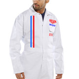Le Mans Race Boilersuit White Personalised White