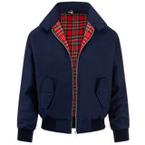 Classic British Harrington Jacket Navy Blue