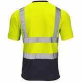 Supertouch Hi-Vis 2 Tone T-Shirt Yellow/Navy SHV-351491-7