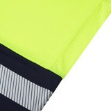 Supertouch Essentials Hi-Vis Eco Coolair 2 Tone Yellow/Navy Polo Shirt SHV-303C1-9