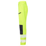 Supertouch Essentials Hi Vis Eco Coolair 4-Way Stretch Yellow Trousers SHV-401RC0-F