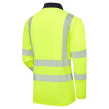 Supertouch Essentials Hi-Vis Eco CoolMax Yellow Long Sleeve Polo SHV-30541-9