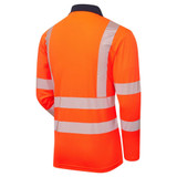 Supertouch Essentials Hi-Vis Eco CoolMax Orange Long Sleeve Polo SHV-30581-9