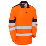 Supertouch System Hi-Vis Eco Orange CottonCool Long Sleeve Polo SYH-305D1-7