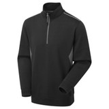 Supertouch System Eco Men’s Quarter Zip Sweatshirt Black/Grey SYS709
