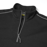 Supertouch System Eco Men’s Quarter Zip Sweatshirt Black/Grey SYS709