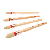 ProDec 4 pc Pointed Pure Bristle Sash Brush Set PWINSB4P